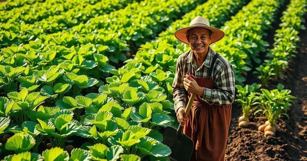 batata doce como plantar