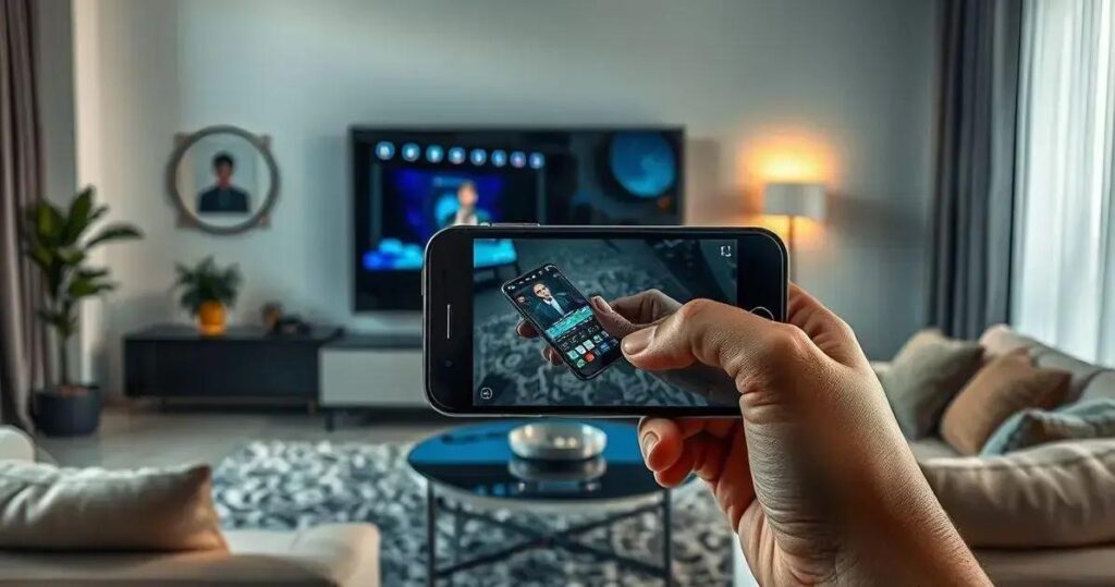 como espelhar celular na tv