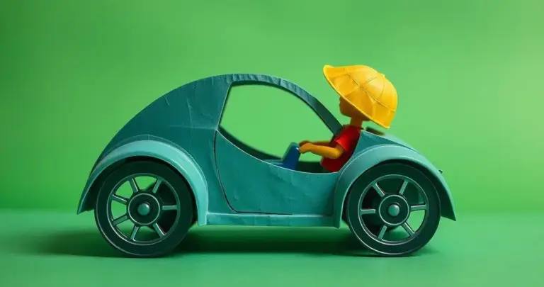 como fazer um carrinho de papel
