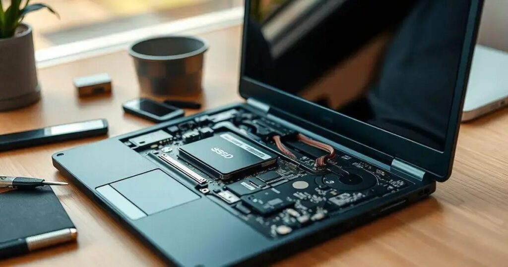 como instalar ssd no notebook