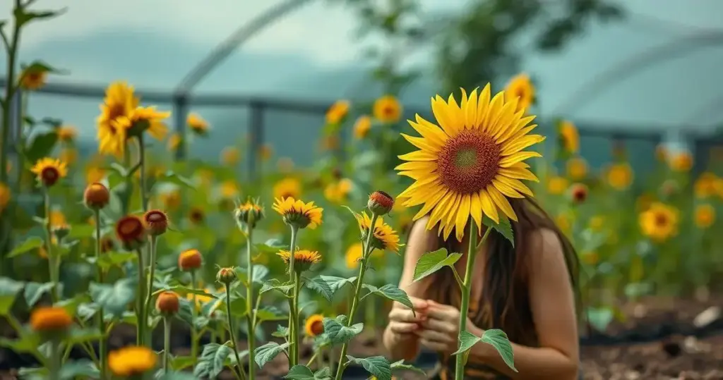 como plantar sementes de girassol
