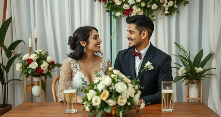 decoração de casamento simples