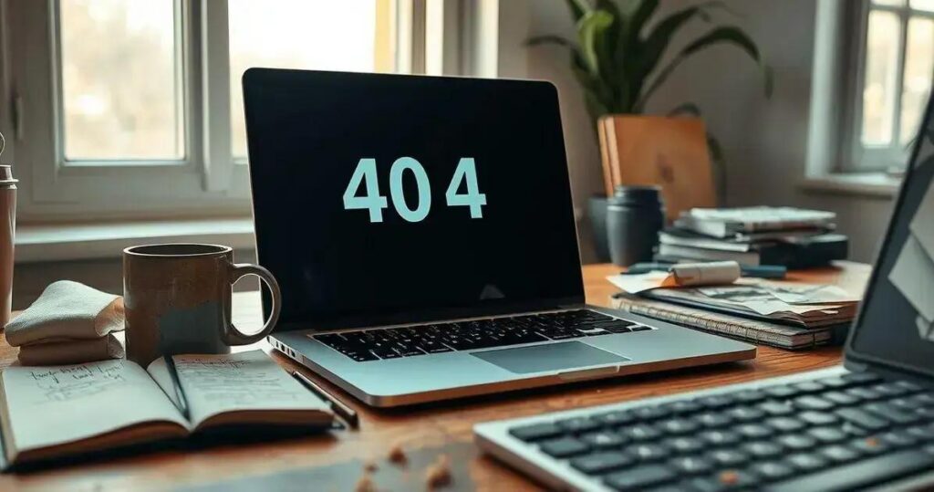 erro 404 no navegador