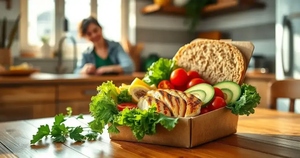 almoço saudável para levar para o trabalho