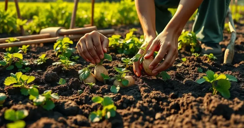 como plantar batatinha inglesa