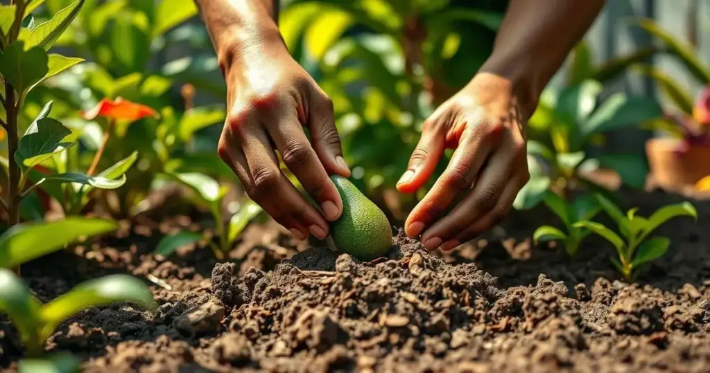 como plantar caroço de abacate