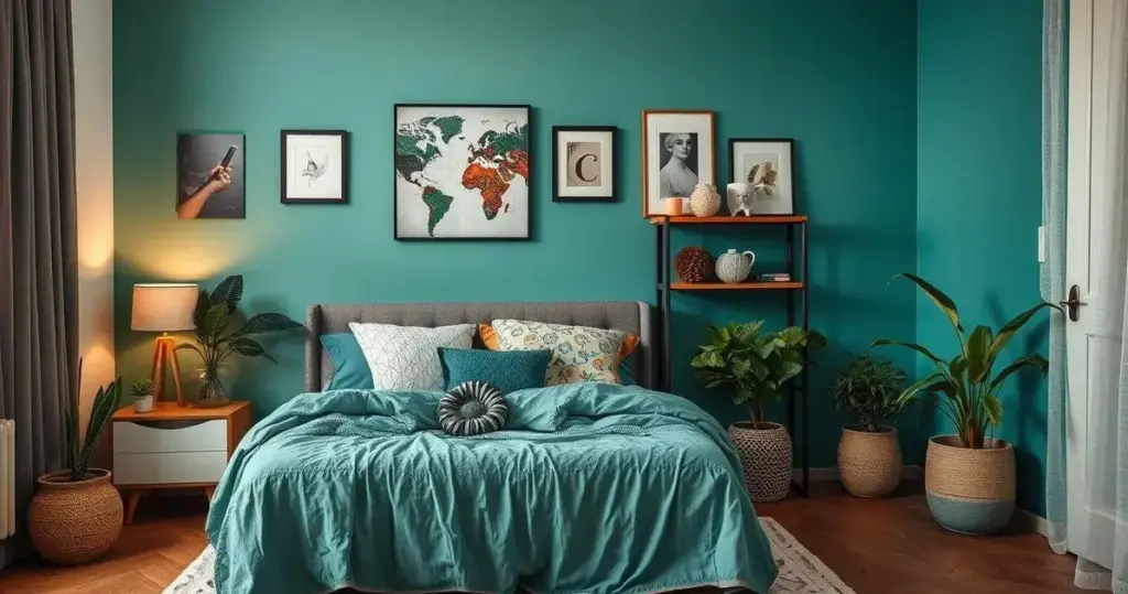 decoração de parede de quarto