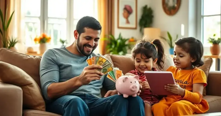 educação financeira para filhos