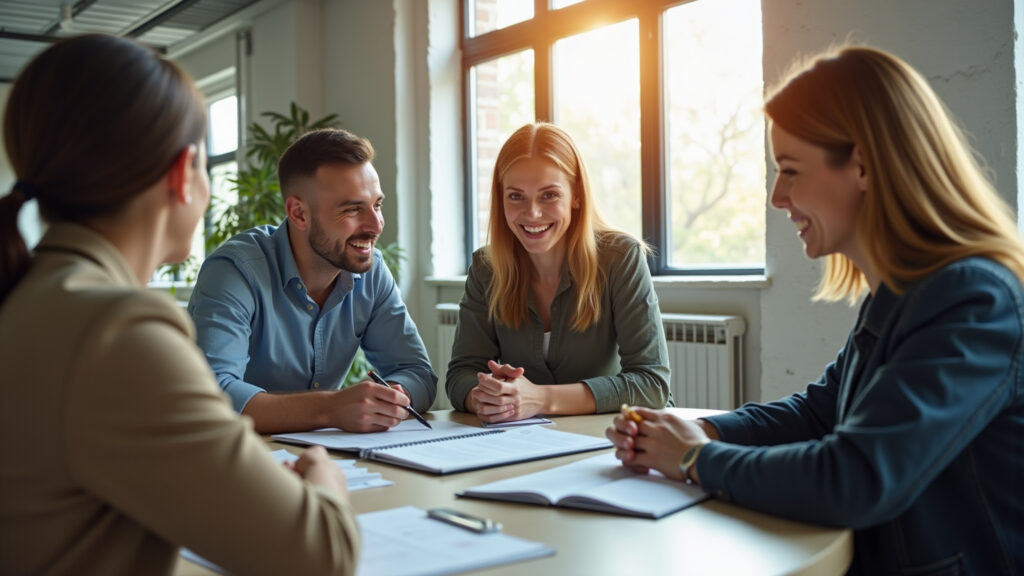 Ethical business strategies, innovation, customer relationships, lifestyle photography, 8K quality, Estratégias éticas para superar a concorrência no mercado.