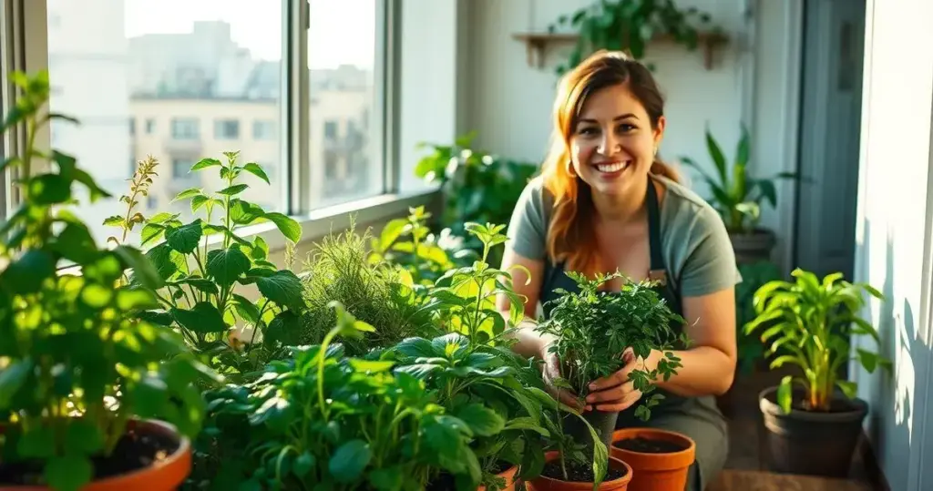 horta em apartamento