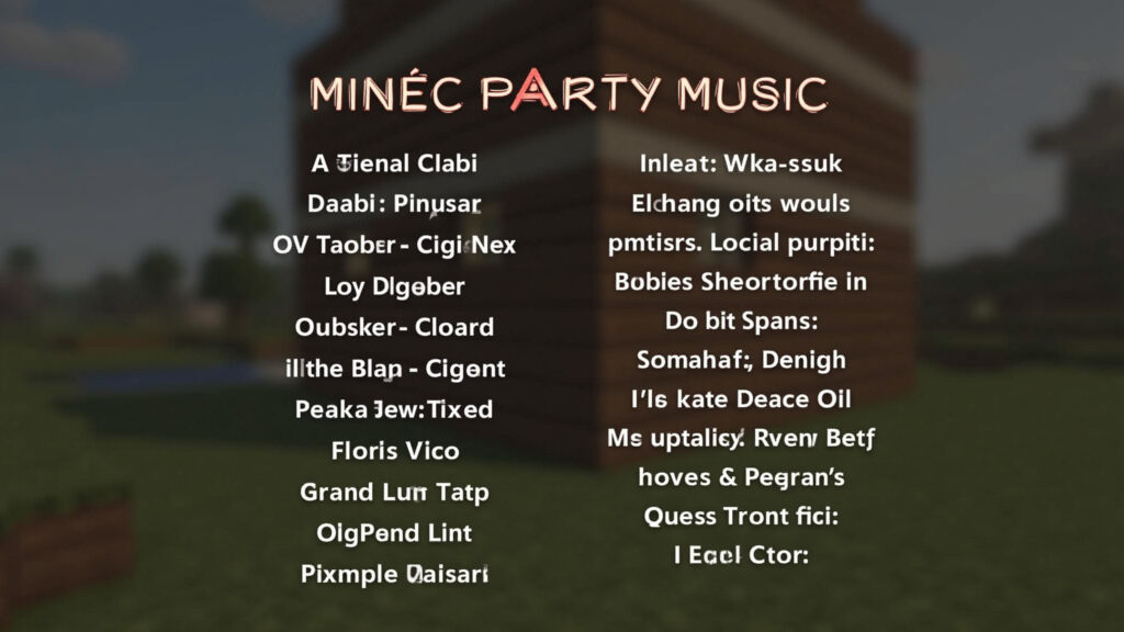 Música para festa Minecraft criando a atmosfera perfeita.