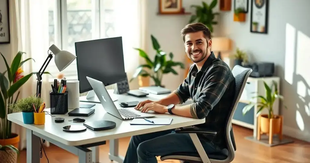 organização de home office