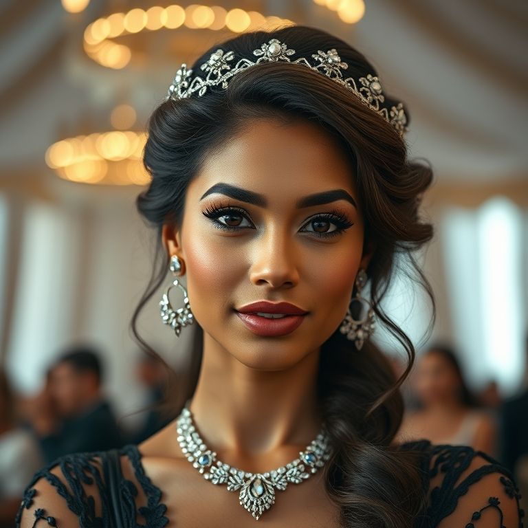 Acessórios de cabelo para rosto coração.