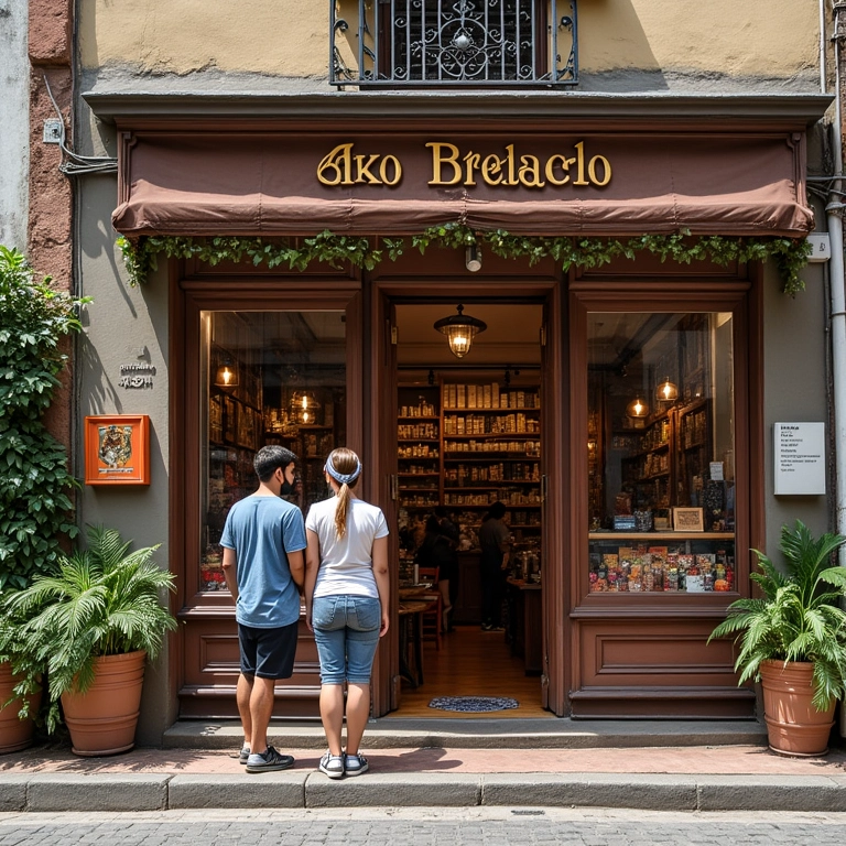 Arquitetura charmosa em estilo europeu em Gramado, Rio Grande do Sul.