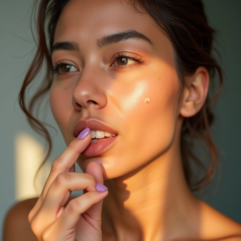 Camuflagem estratégica das manchas de melasma com corretivo.