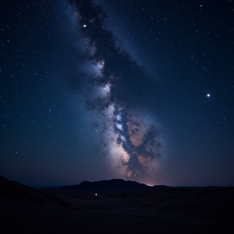 Céu estrelado no Deserto do Atacama, um observatório natural.