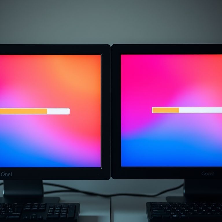 Comparativo visual: formatação rápida versus formatação lenta em dois computadores.
