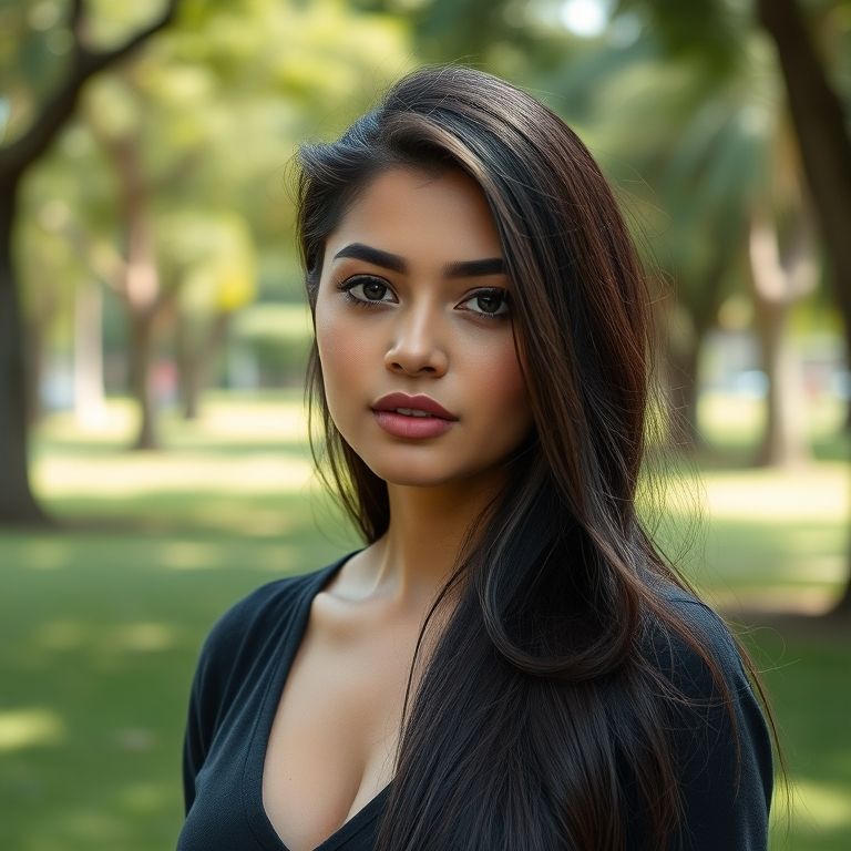 Corte em V para rosto coração.