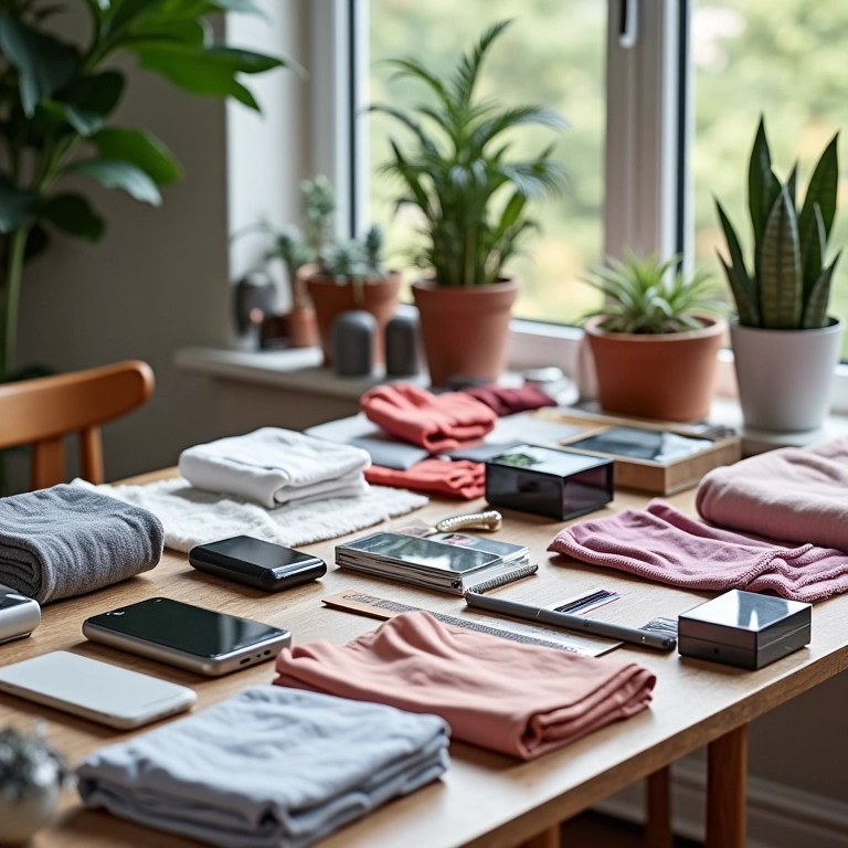 Diversos produtos (eletrônicos, roupas, cosméticos) que entram na cota de isenção da alfândega.