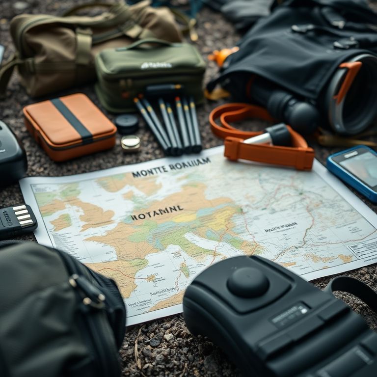 Equipamentos essenciais para a trilha do Monte Roraima.