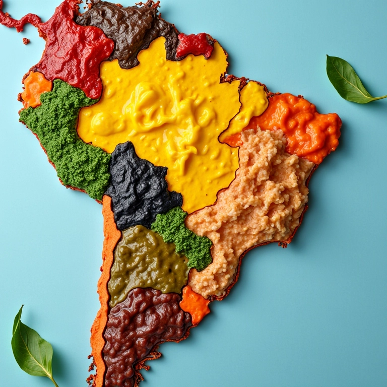 Mapa do Brasil mostrando pratos regionais servidos nas escolas.