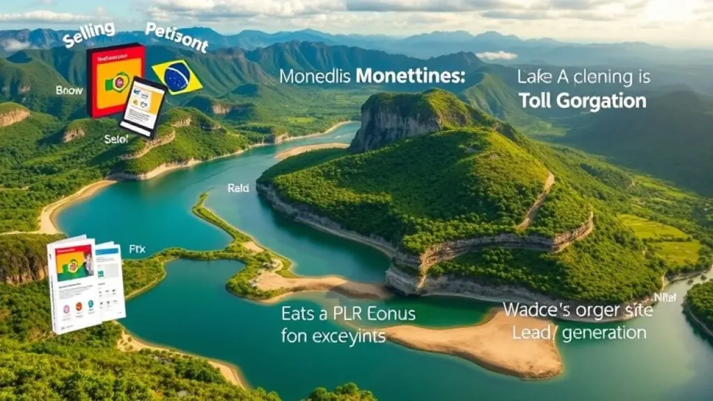 Monetização PLR: Venda direta, bônus, assinatura, leads.