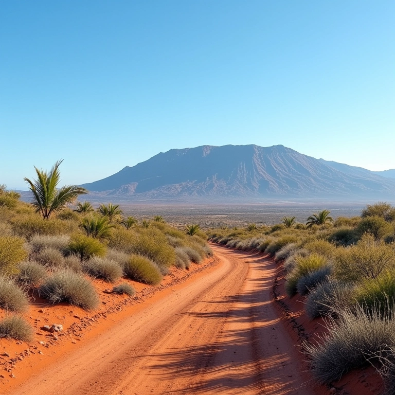 Paisagem da ilha de Komodo com clima quente e vegetação árida.