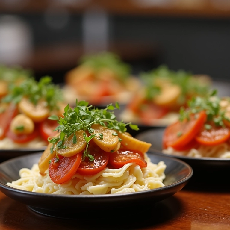 Pratos com ingredientes frescos e de alta qualidade em restaurante de NY.