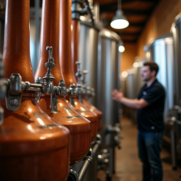 Processo de fabricação da cerveja Bohemia em Petrópolis.
