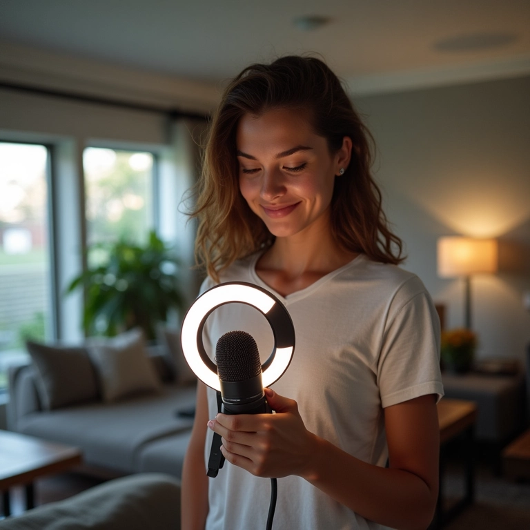 Profissional criando conteúdo para Instagram, demonstrando o foco em construir uma marca pessoal.