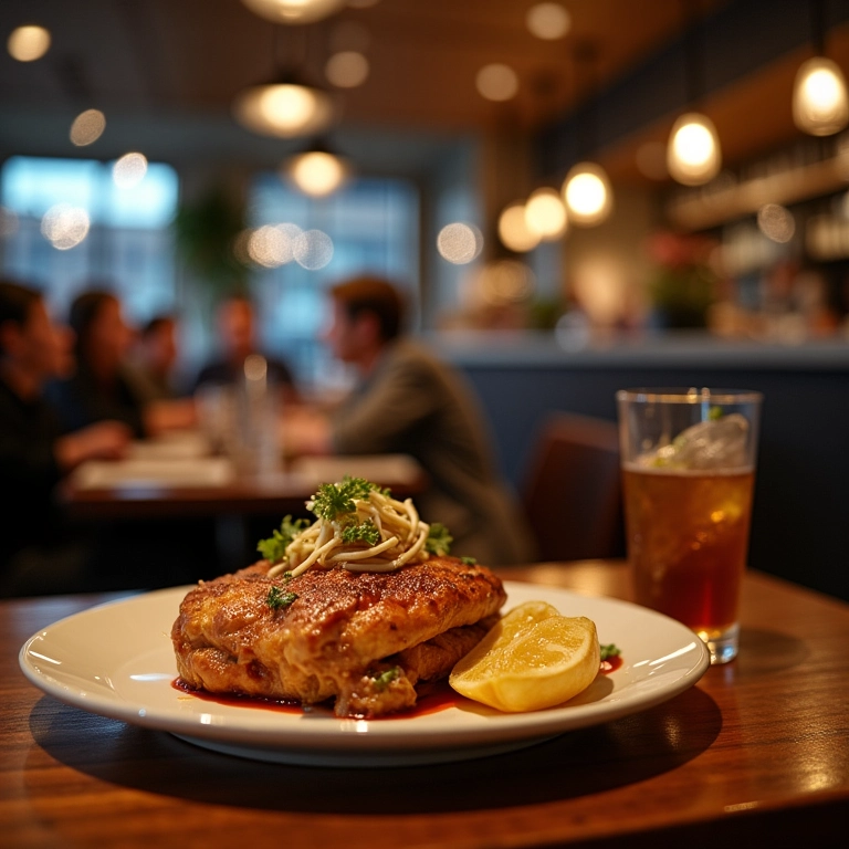 Refeição deliciosa com excelente custo-benefício em restaurante de NY.