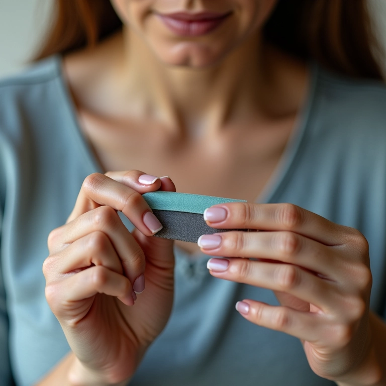 Removendo bolinhas com lâmina de barbear delicadamente.
