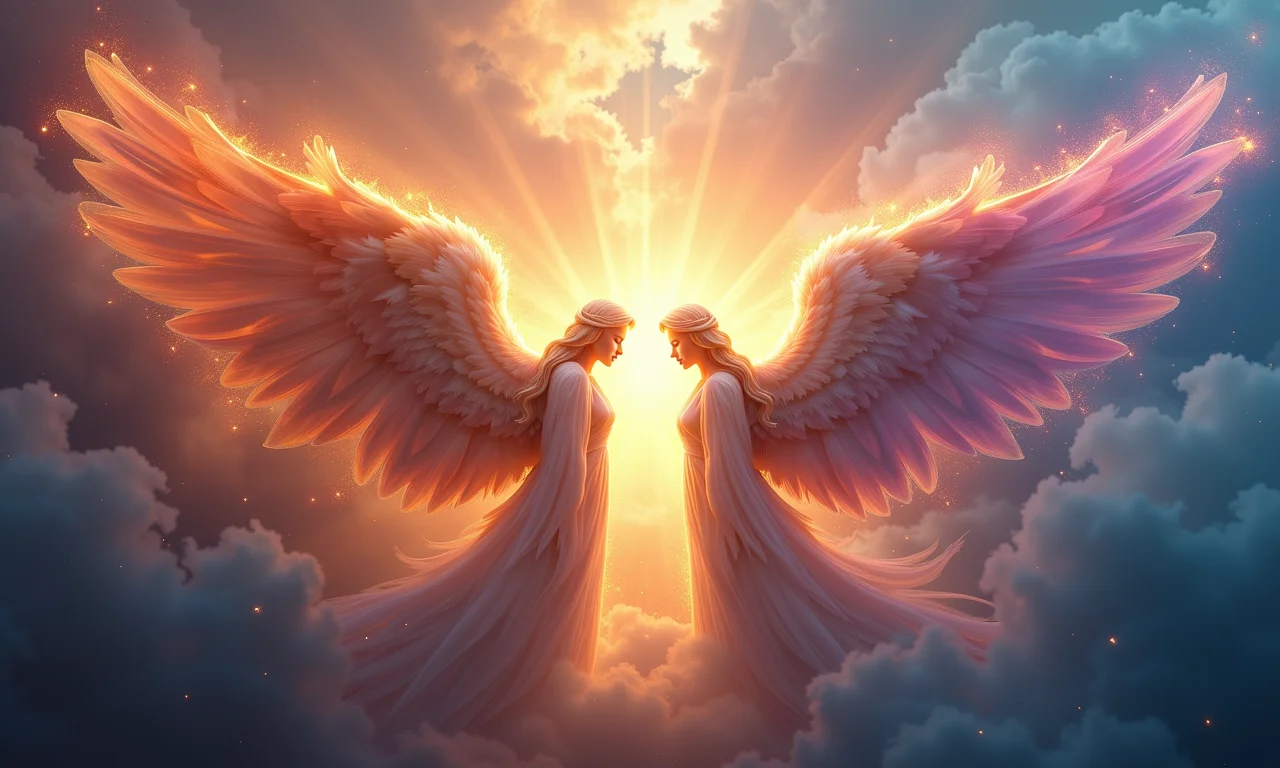 Arcanjos influenciando a humanidade com orientação e proteção.