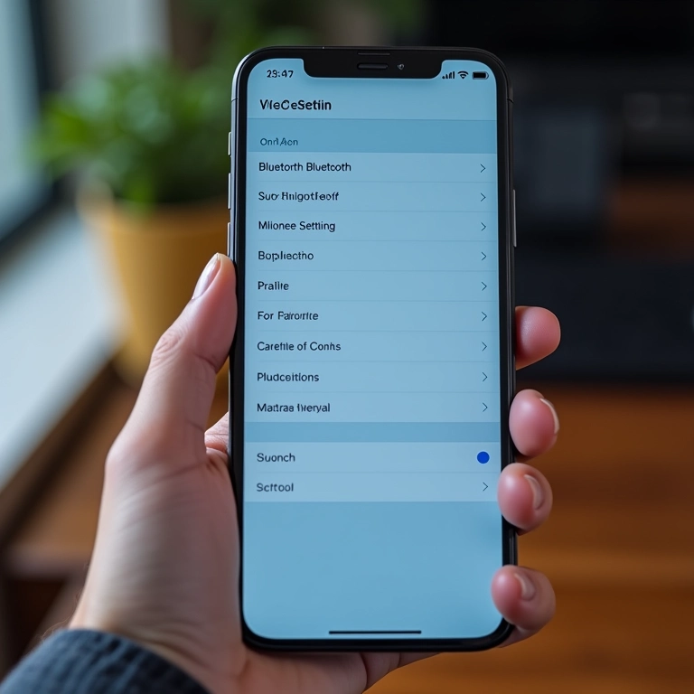 Ativando Bluetooth no celular.