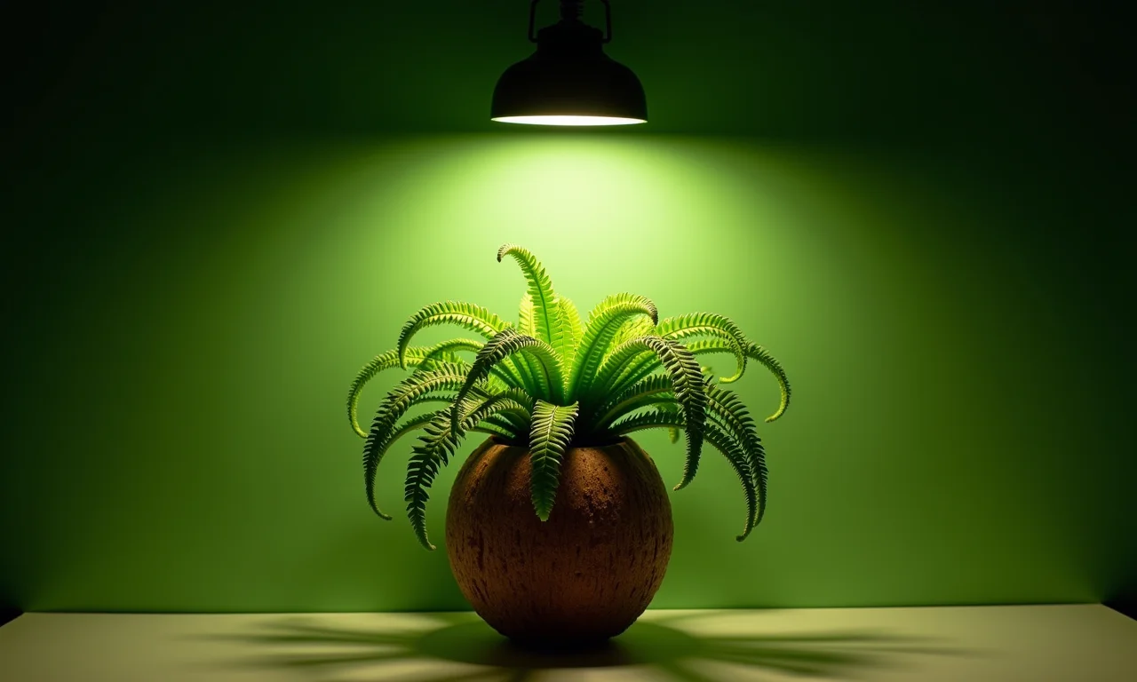 Chifre de veado com iluminação artificial adequada.