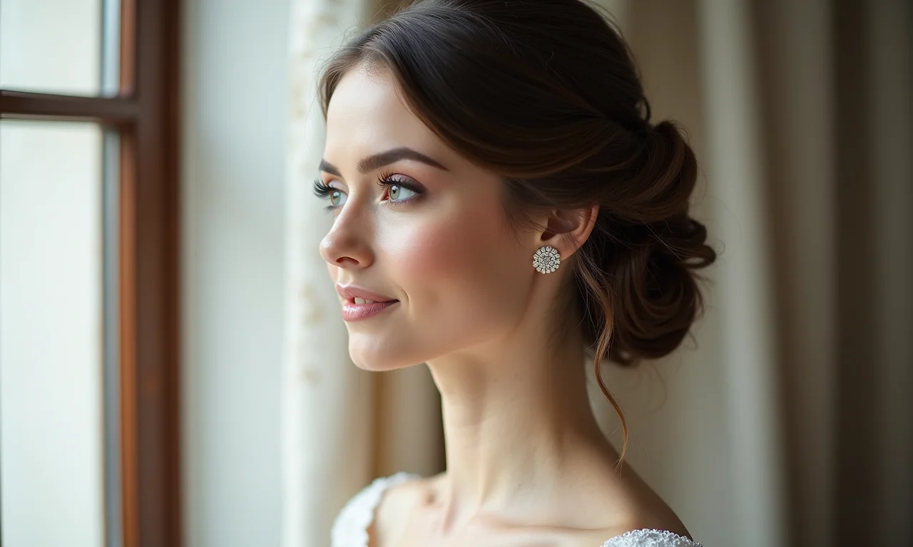 Dama de honra com penteado semi-preso, torcidinhos e volume em casamento moderno.
