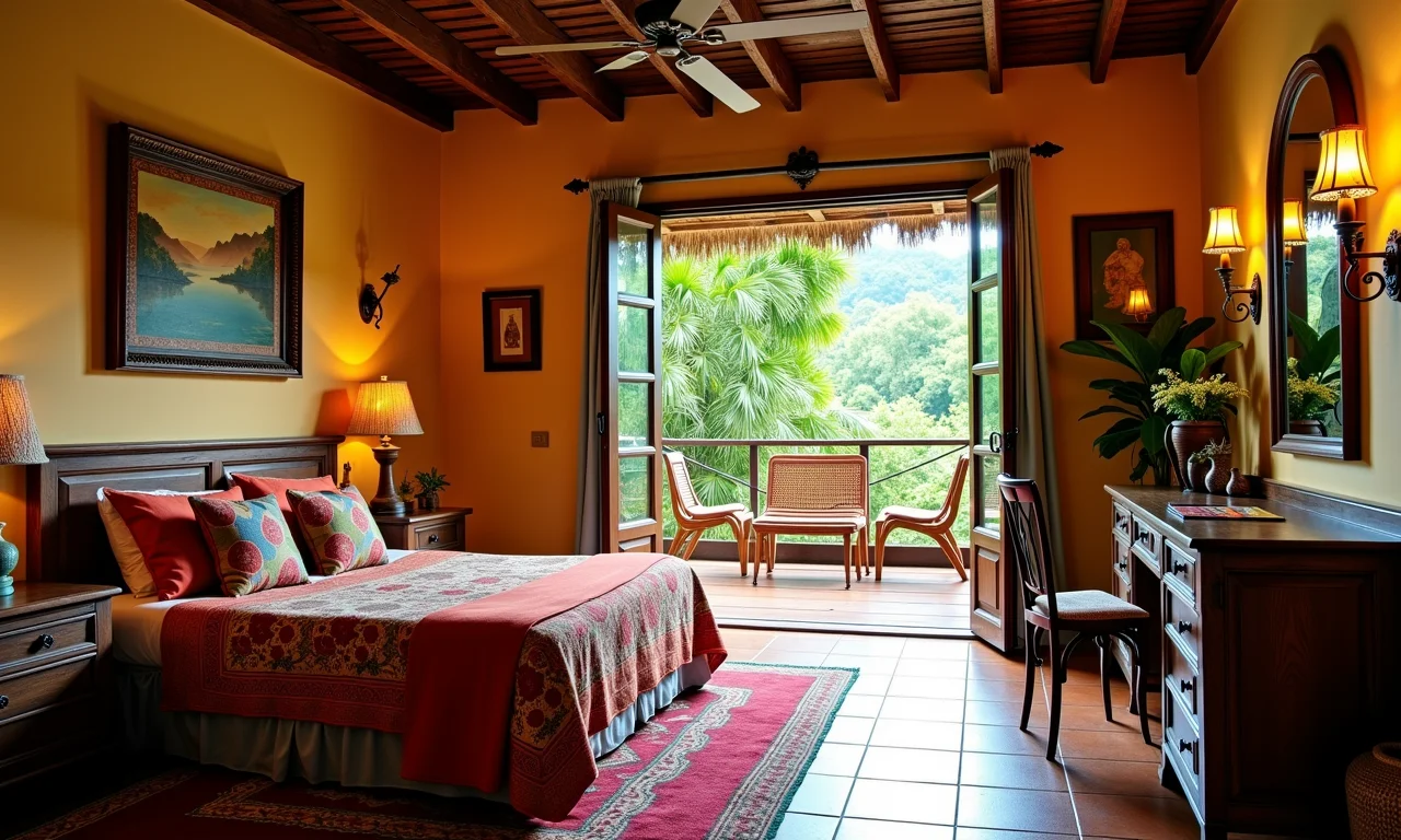Detalhes charmosos e aconchegantes de pousada no Nordeste.