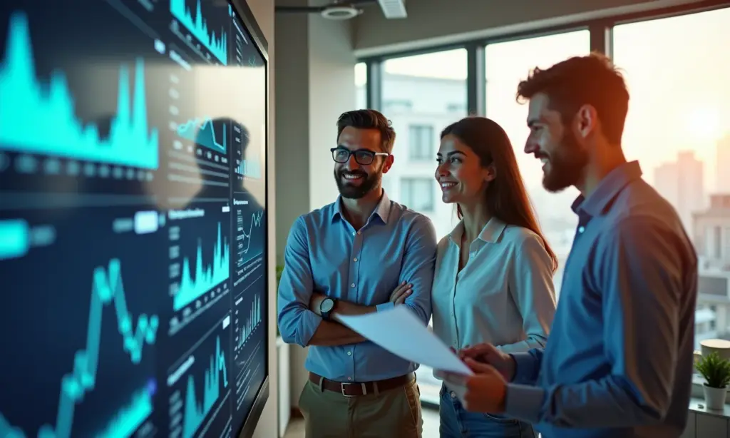 Equipe diversa trabalhando em Controladoria Jurídica.