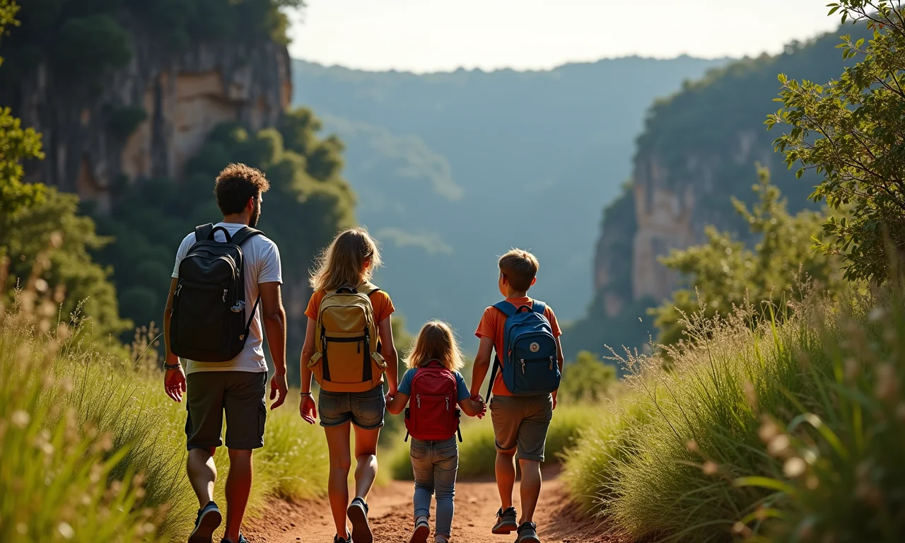 Família brasileira faz trilha na Chapada Diamantina com seguro viagem nacional.