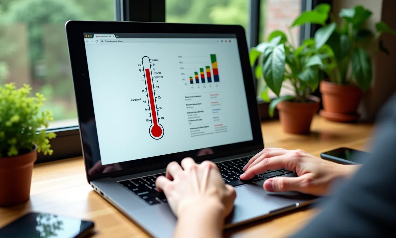 Ferramentas online para criar gráficos de termômetro personalizados.