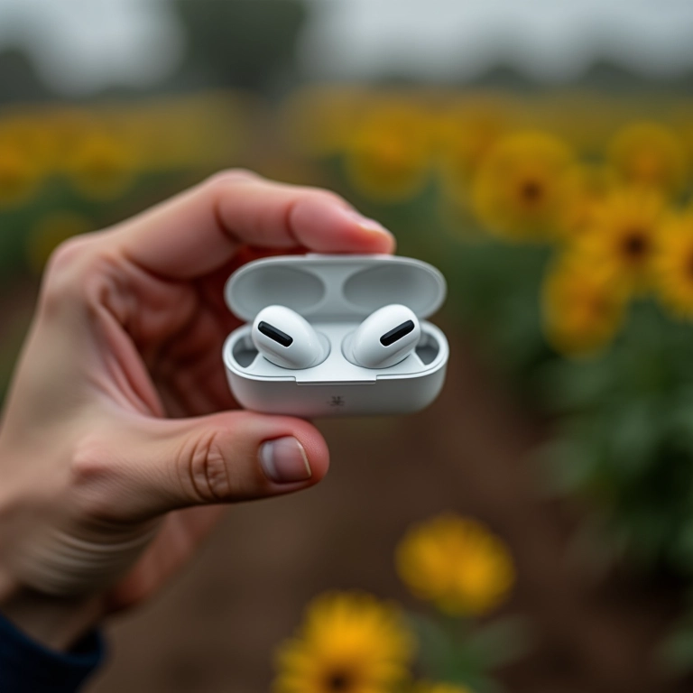 Fone Bluetooth em modo de pareamento.