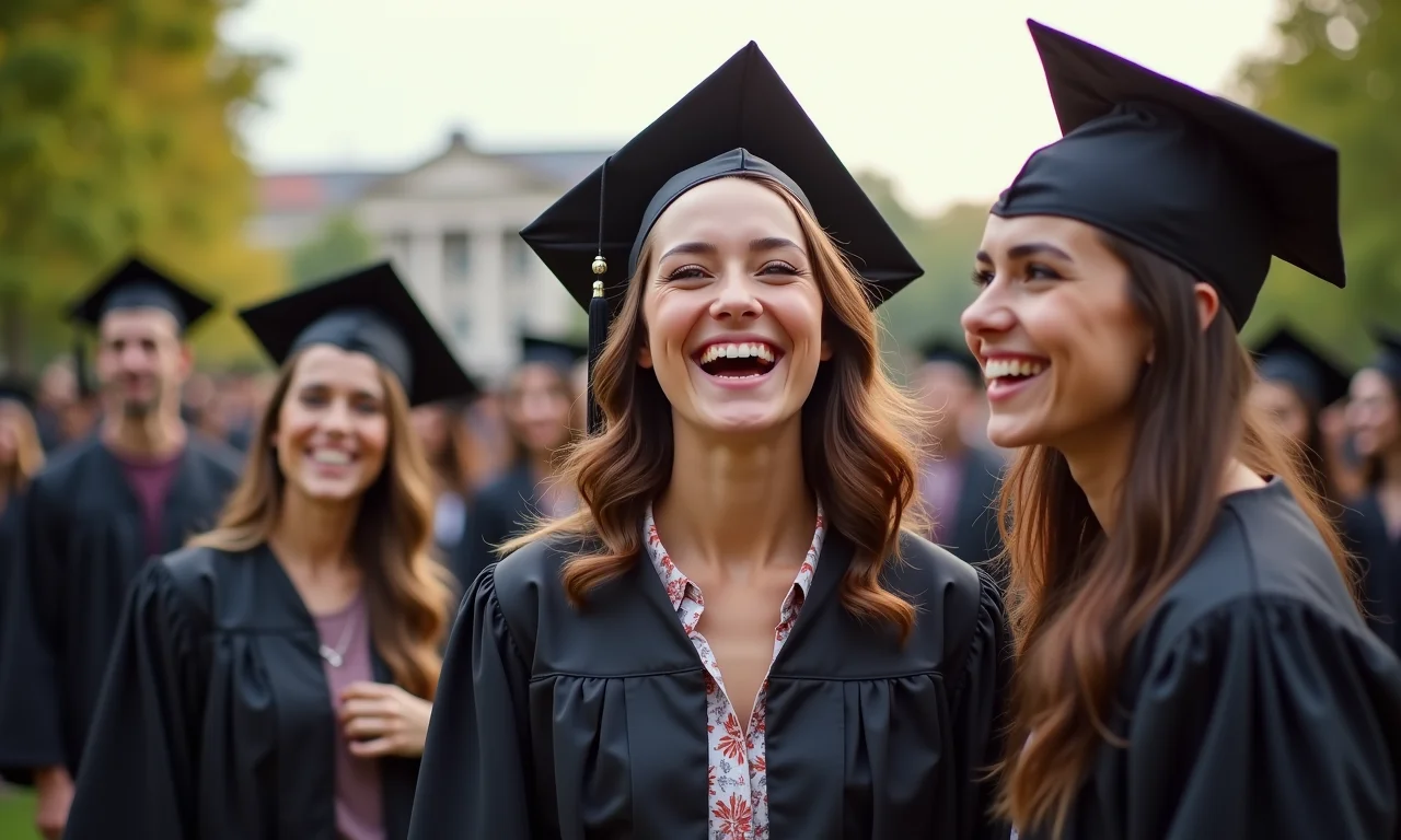 Formandos celebrando a formatura, simbolizando as vantagens do curso de bacharelado.