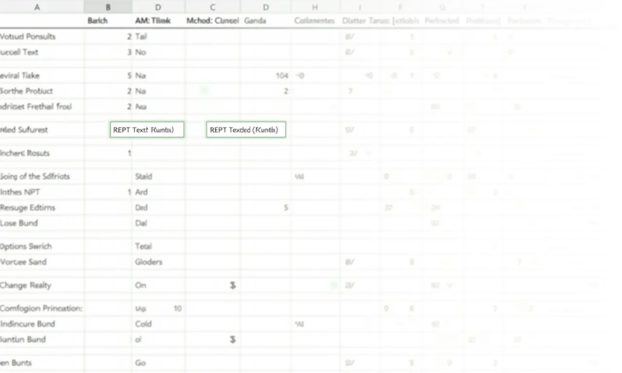 Função REPT com textos e símbolos.