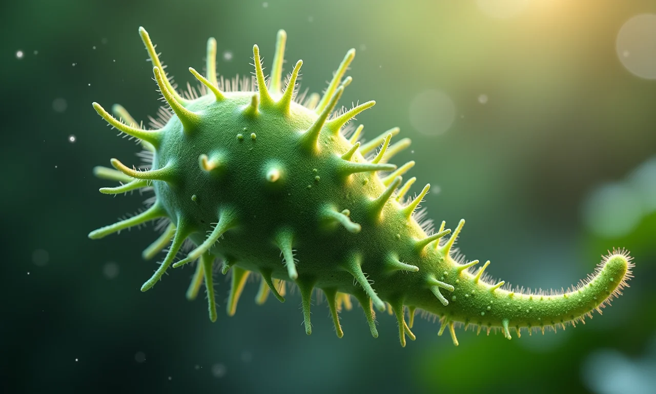 Ilustração detalhada das vantagens da vida unicelular: reprodução rápida e adaptação.