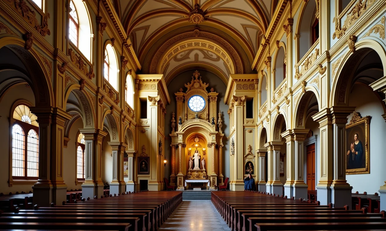 Interior da Igreja da Companhia de Jesus, Quito.