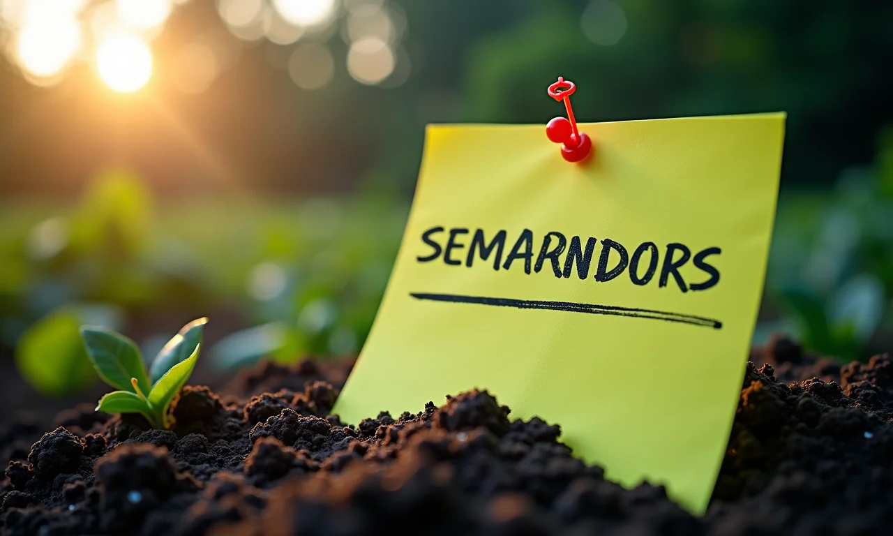 Lembrete sobre semicondutores com gráfico da bolsa brasileira ao fundo.