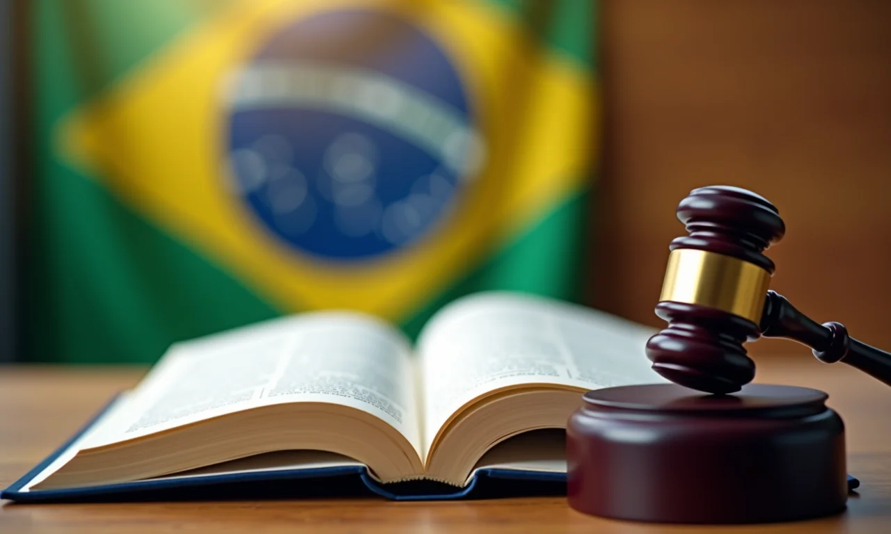 Livro aberto com imagem borrada e martelo de juiz, representando ação legal contra biografia publicada sem notificação.