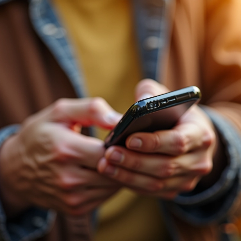 Funções de Celular Para Pessoas com Baixa Visão Mãos diversas de idosos usando recursos de acessibilidade de smartphone