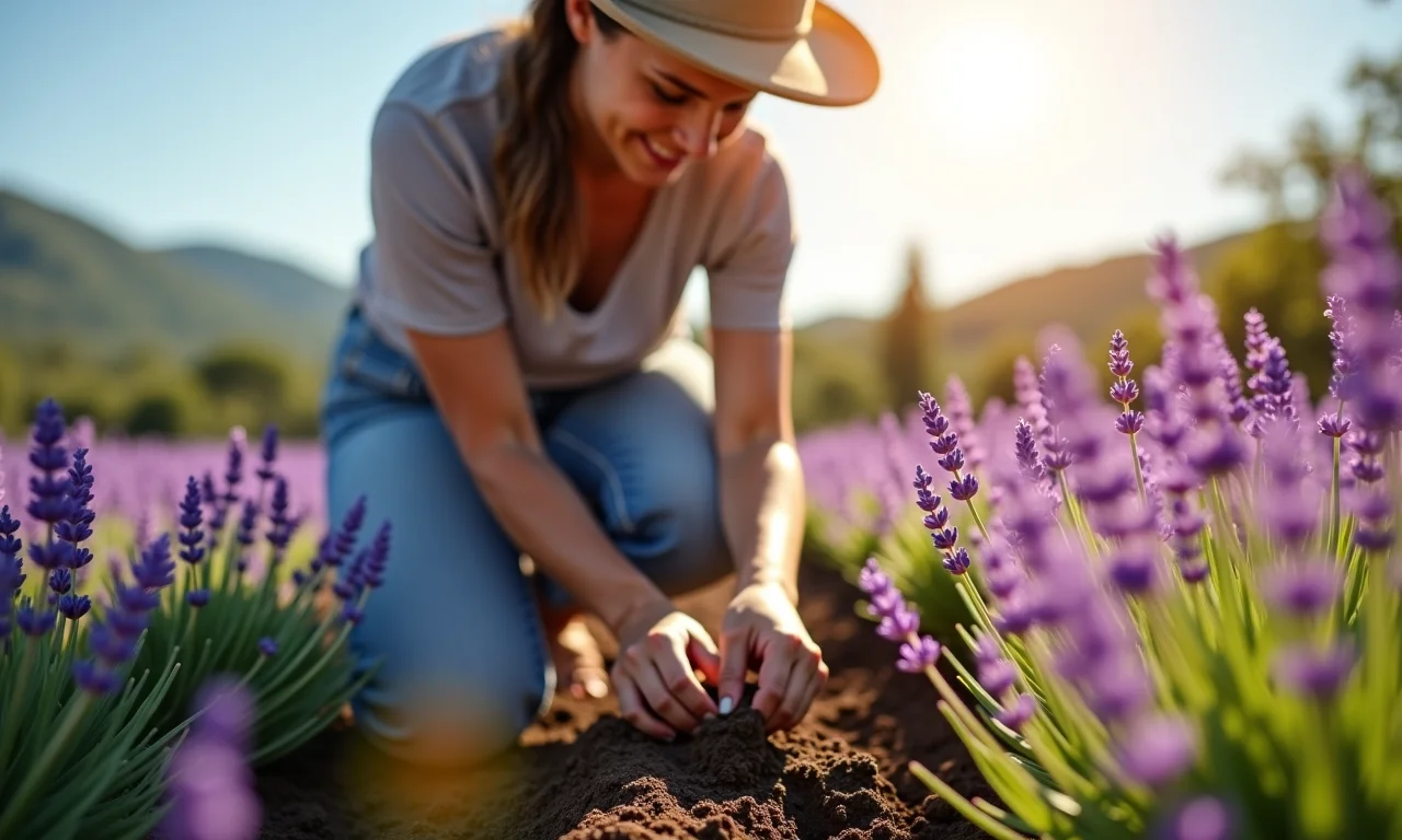 Melhor época para plantar lavanda: primavera ensolarada no Brasil.
