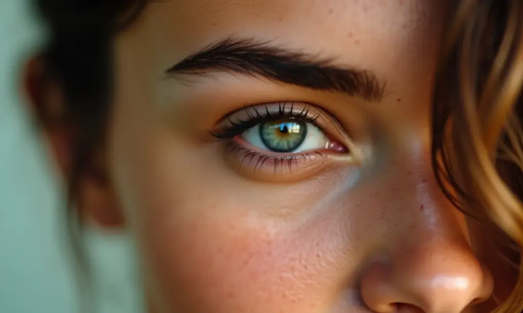 Brow Lamination o Que é: A Técnica Para Sobrancelhas Mulher com sobrancelhas perfeitamente laminadas, estilo 'Brow Lamination'.